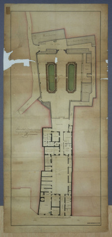 Plan d'ensemble de l'ancien édifice