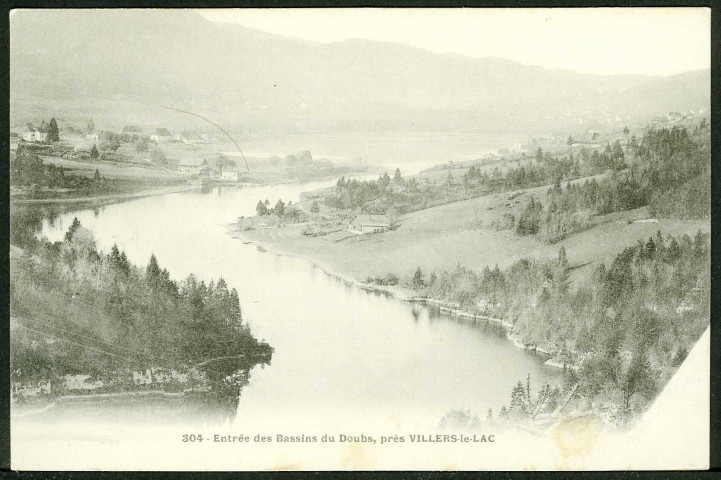 Entrée des bassins du Doubs, près Villers le Lac