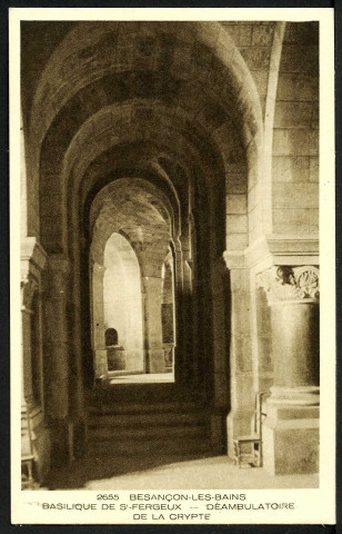 Basilique de Saint-Ferjeux, déambulatoire de la crypte
