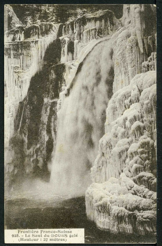 Saut du Doubs gelé