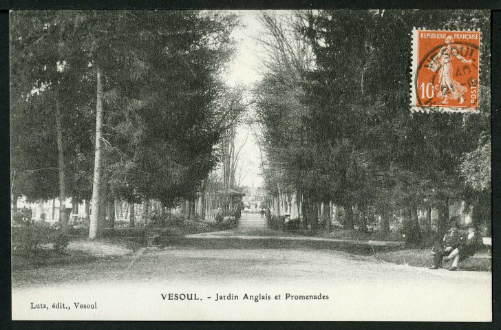 Le jardin anglais, les promenades
