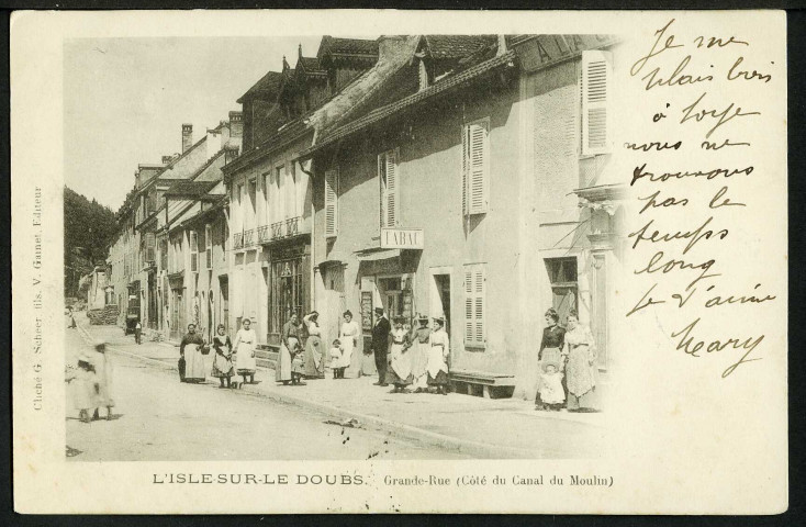 Grande Rue, coté du canal du moulin