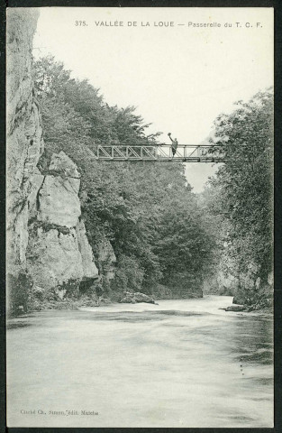 Vallée de la Loue. Passerelle du T.C.F.