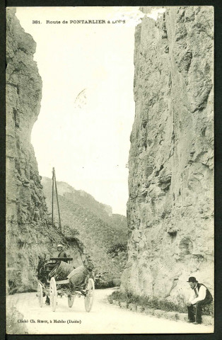 Route de Pontarlier à Lods