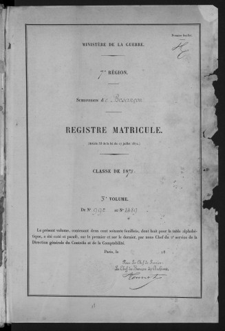Volume 3, nos 992 à 489
