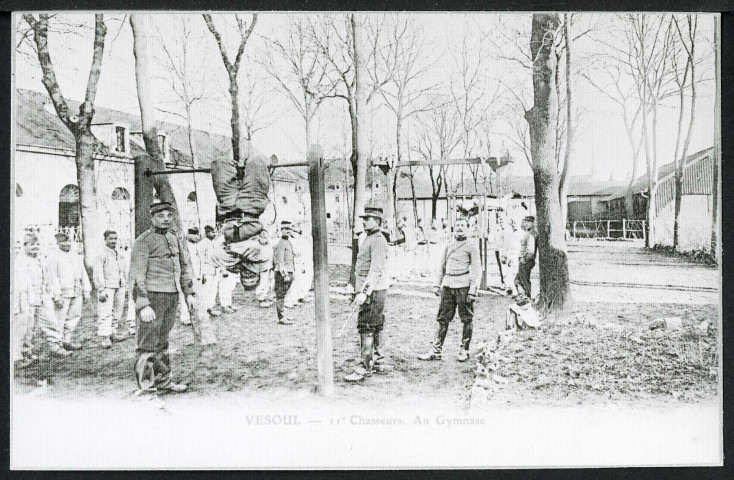 11e chasseurs, au gymnase