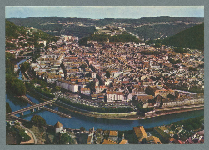 Vue aérienne sur le centre de la ville