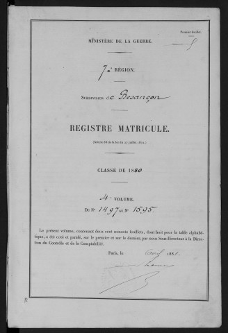 Volume 4, nos 1497 à 1665