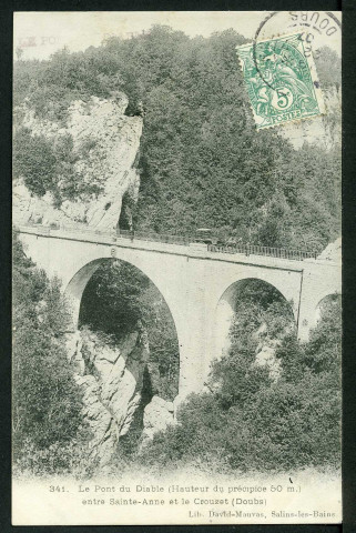 Le pont du Diable entre Sainte-Anne et le Crouzet (Doubs)