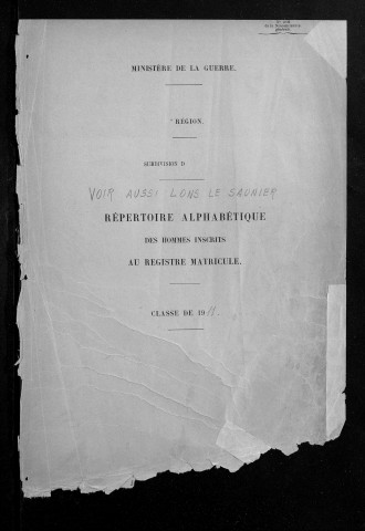 Table alphabétique