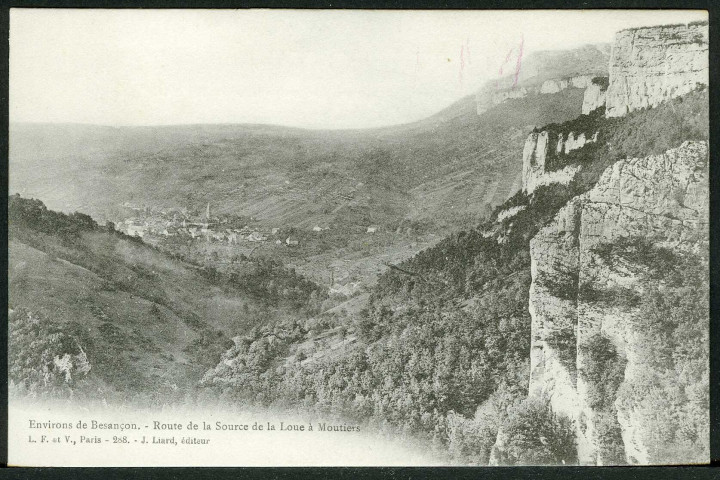Route de la source de la Loue à Mouthier