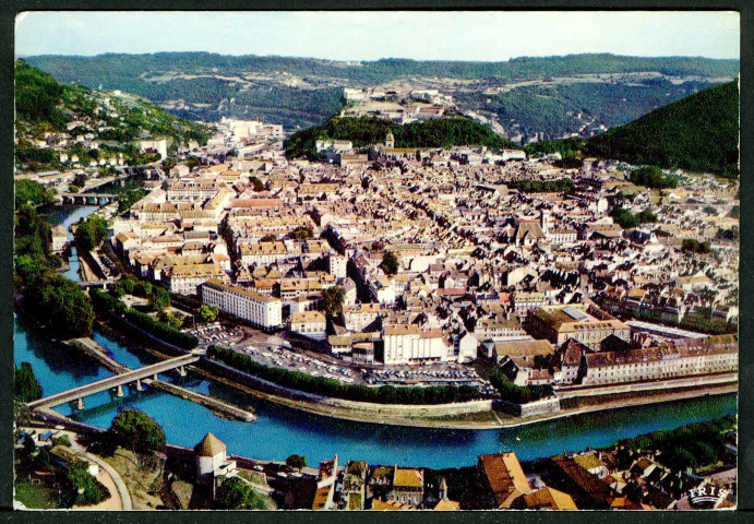 Vue aérienne sur le centre de la ville