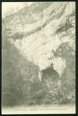 Entrée de la grotte de Beaumarchais
