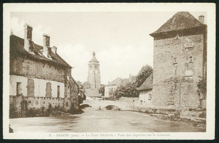 La tour Gloriette, pont sur la Cusance