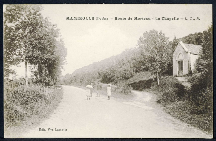 Route de Morteau. La chapelle