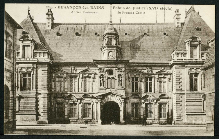 Le palais de justice, façade sur la rue Sambin