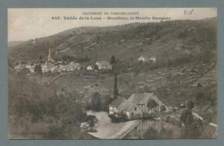 Vallée de la Loue. Le moulin Maugain
