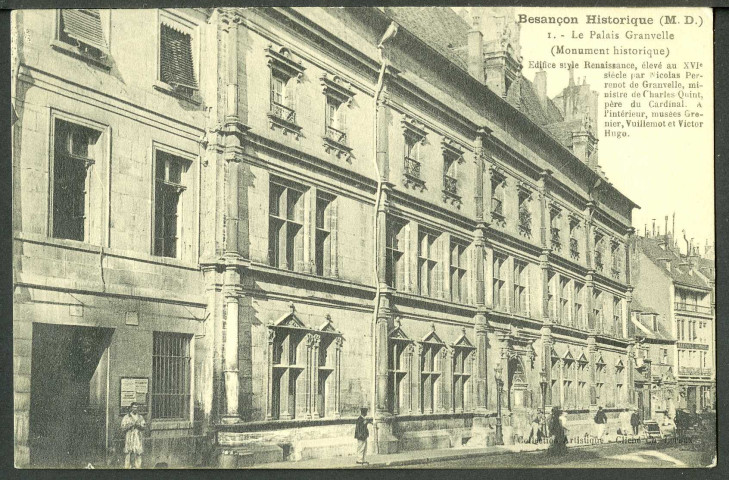 Vue de la façade du palais Granvelle