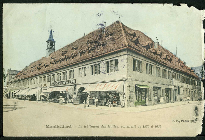 Le bâtiment des halles, construit de 1536 à 1624