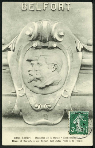Médaillon de la statue "Quand-Même"