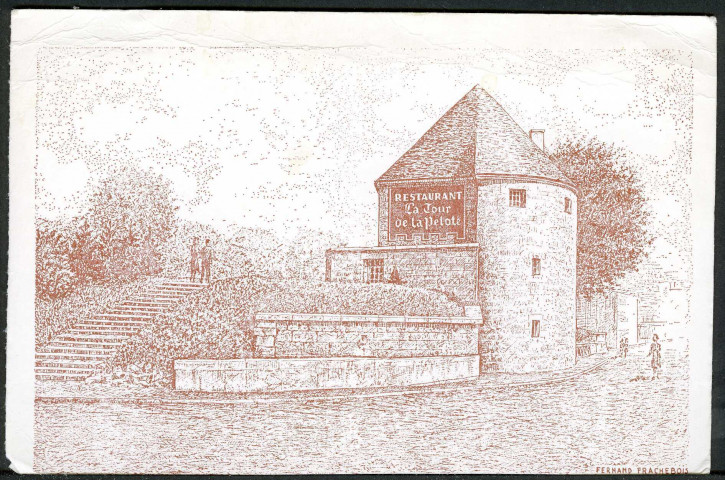 La tour de la Pelotte, dessin de M. Frachebois