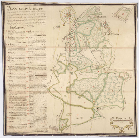 Plan dressé à l'occasion de la demande de triage