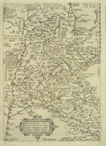 Sabaudiae et burgundiae comitatus descriptio, auctore aegidio buliois belga