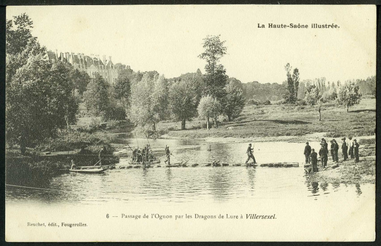 Passage de l'Ognon par les Dragons de Lure