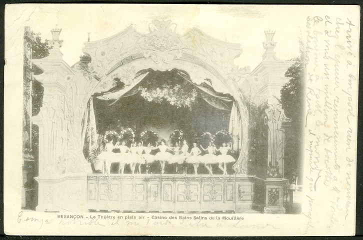 Le thêatre en plein air, casino des bains salins de la Mouillère