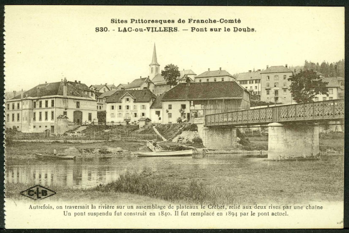 Lac-ou-Villers, pont sur le Doubs