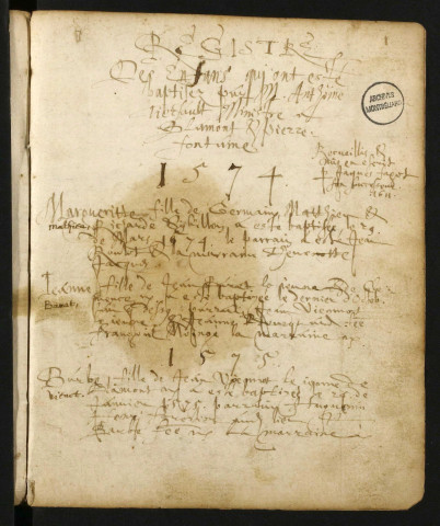 B 1574-1669 (protestants)