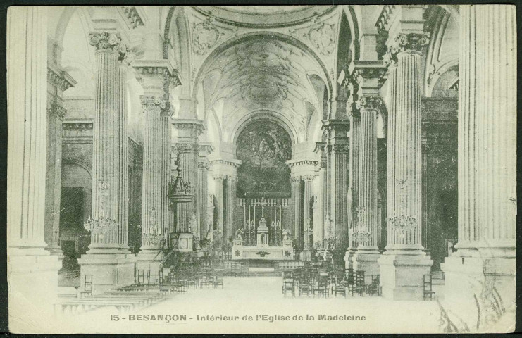 Intérieur de l'église de la Madeleine