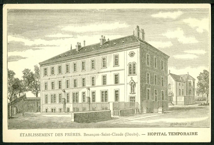 Etablissement des Frères, hôpital temporaire