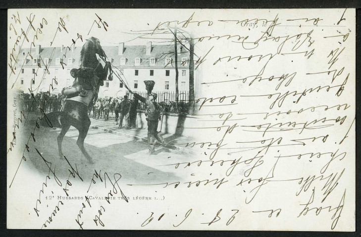 12e hussards, cavalerie très légère...