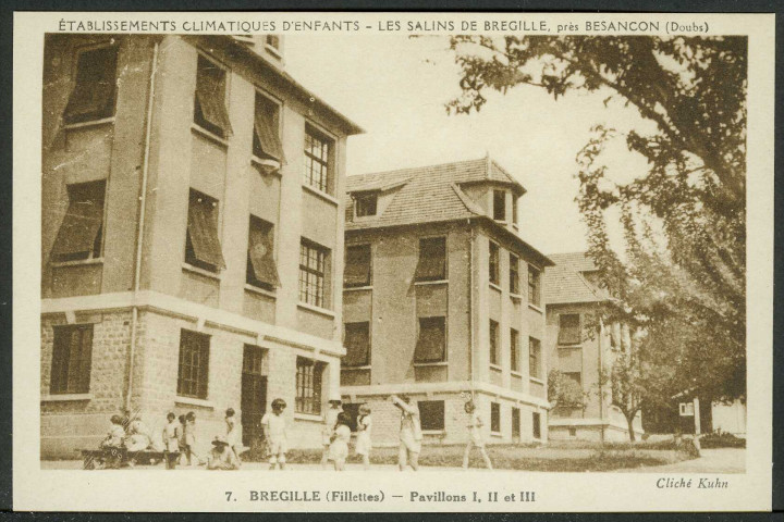 Etablissement climatique d'enfants, Bregille (fillettes), pavillons I, II et III