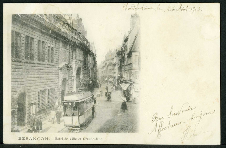 Hôtel de ville et Grande-rue