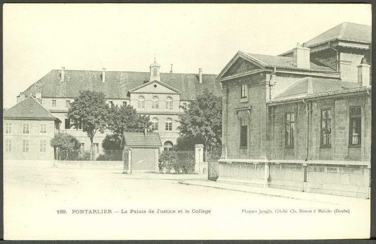 Le palais de justice et le collège