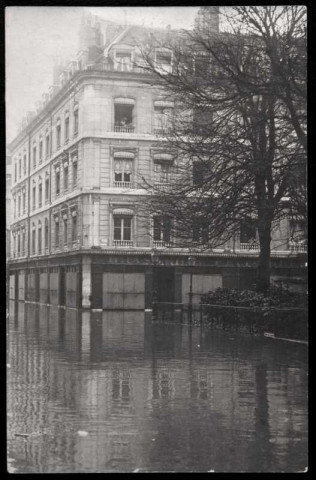 Square Saint-Amour, inondations 1910
