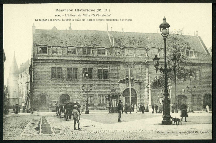 Vue de l'hôtel de ville, XVIe s.