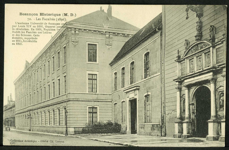 Faculté des lettres et sciences, rue Mégevand