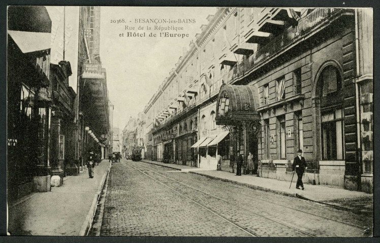 Vue de la rue de la République