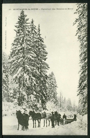 Ouverture des chemins en hiver