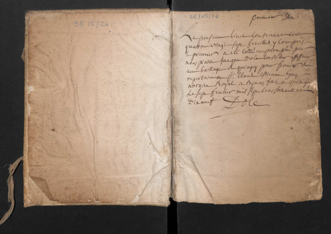 Minutes, testaments et répertoire
