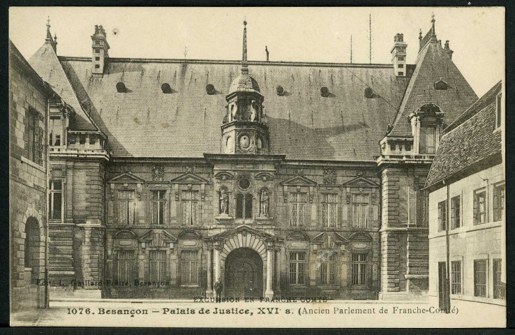 Le palais de justice, façade sur la rue Sambin