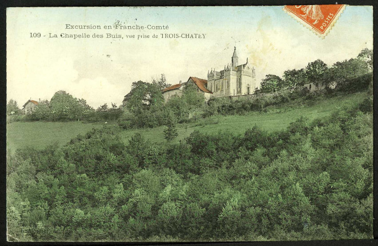 Chapelle des Buis, vue prise de Trois-Chatey