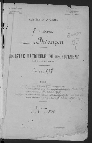 Volume1, nos 1 à 500