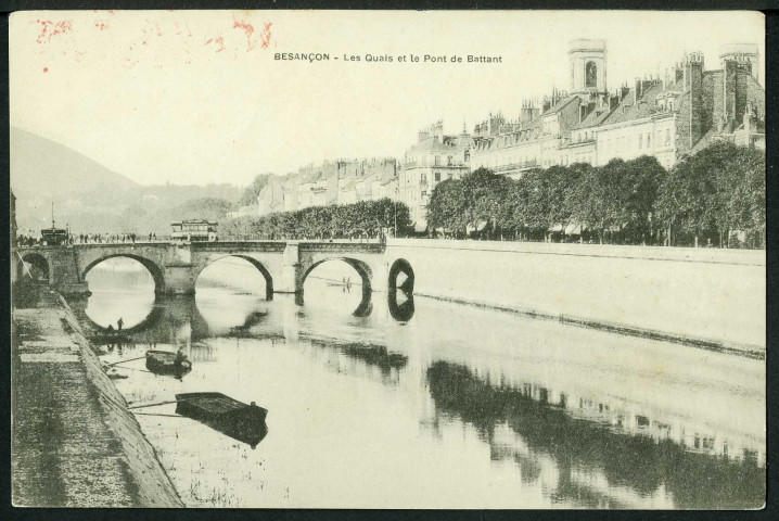 Les quais et le pont Battant en amont du pont Battant