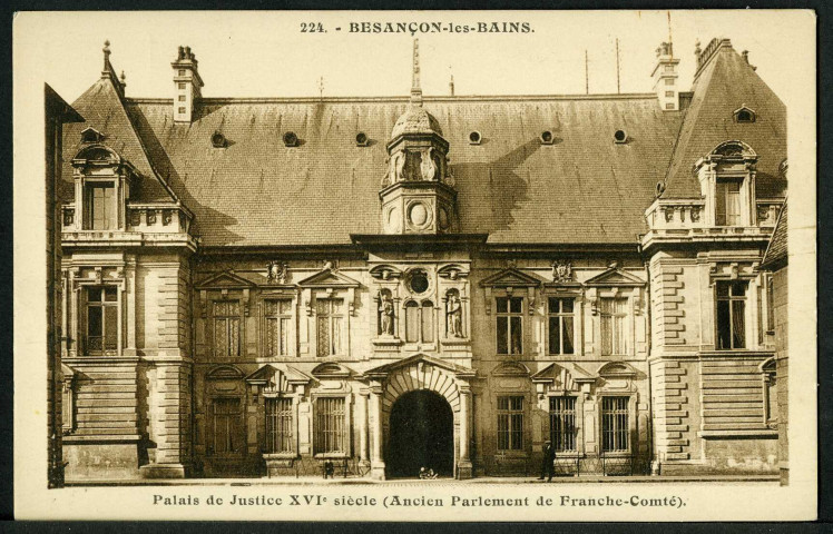 Le palais de justice, façade sur la rue Sambin