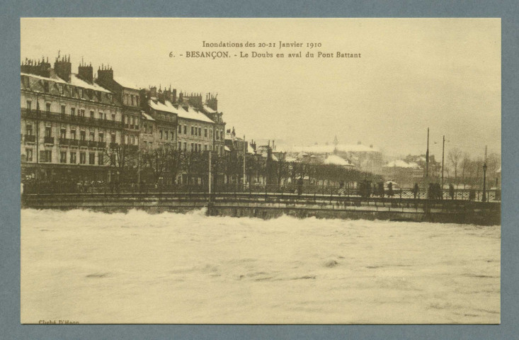 Le Doubs en aval du pont Battant