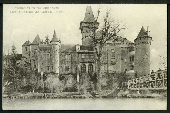 Vue du château de Cléron